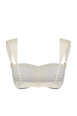 Ekru Kare Yaka Fiyonk Aksesuarl? Pretty Bikini Ustu TBESS25BU00036