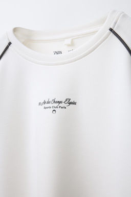 MODAL SLOGAN T-SHIRT - Zara фото 4