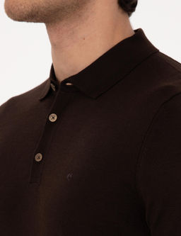 Kahverengi Regular Fit Basic Kazak - Cacharel фото 7