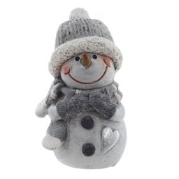 Фигурка декоративная "Снеговик", L4 W4 H5,5 см, 2в.