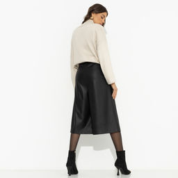 Кюлоты из экокожи Неожиданный подарок (black) - Charutti фото 11