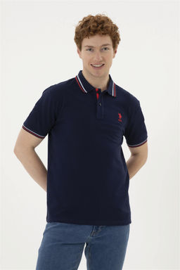 Мужская темно-синяя базовая футболка