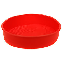 Форма силиконовая для выпекания "Вафелька" д26см h6см, цвета микс (Китай)