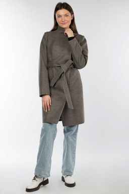 01-10259 Пальто женское демисезонное (пояс) - El podio фото 2