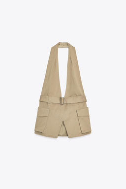 HALTER TOP WITH POCKETS - Zara фото 6