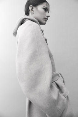 Abrigo con cinturon de anudar - H&m фото 3