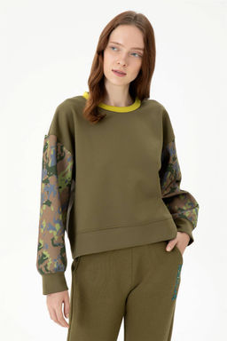 Женский свитшот цвета хаки - U.s. polo assn фото 2