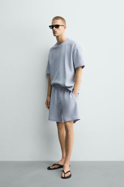 SUDADERA RELAXED FIT INTERLOCK / Celeste - Zara фото 4