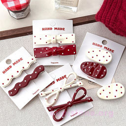 Набор заколок для волос Red peas