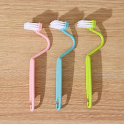 Цена за 5 шт. Щётка с изогнутой ручкой Доляна, 20 см, МИКС