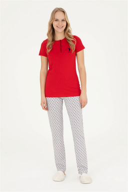 Женский красный пижамный комплект Неожиданная скидка в корзине