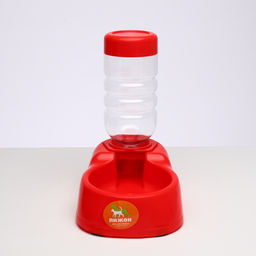 Автопоилка малая со съёмной бутылкой, 260 мл, красная - Пижон фото 2