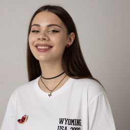 Чокер Двойной с нитью, бабочка, цветной в серебре, L=36см - Queen fair фото 4