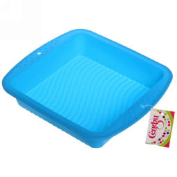 Цена за 2 шт. Форма силиконовая 1,2л "Квадрат" 23*23*4,5 см