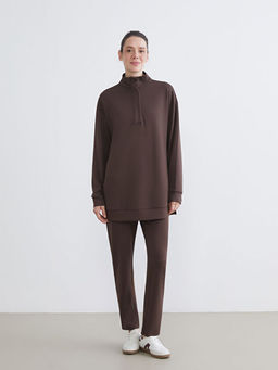 Dik Yaka Kad?n Sweatshirt Tunik