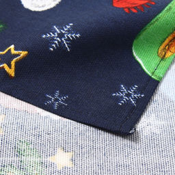 Набор полотенец Доляна Счастливого нового года 28х46 см - 6 шт, 100% хл, рогожка 164 г/м2  фото 4