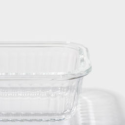 Контейнер для еды Доляна Basic, 370 мл, 14.5×10.5×5.5 см, прямоугольный, жаропрочного стекло, прозрачный