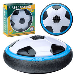 Аэрофутбол "Шайба-мяч" со светом, на батарейках, в коробке