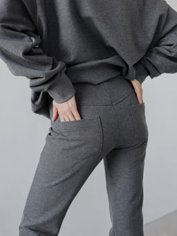 Брюки-клеш женские Pike, темный меланж - Inzibe фото 2