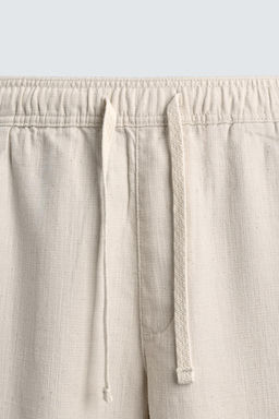 TEXTURED RELAXED FIT TROUSERS - Zara фото 9