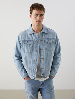 Standart Kal?p Erkek Jean Ceket