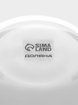 Салатник Доляна Simple, 750 мл, 15×8 см, стекло, прозрачный