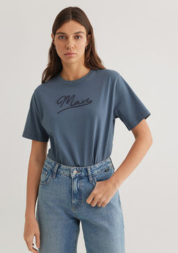 Mavi Jeans Bask?l? Antrasit Tisort фото 2