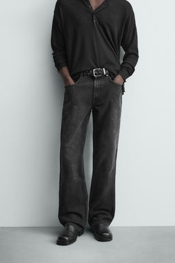STRAIGHT-LEG JEANS WITH STUDS - Zara фото 2