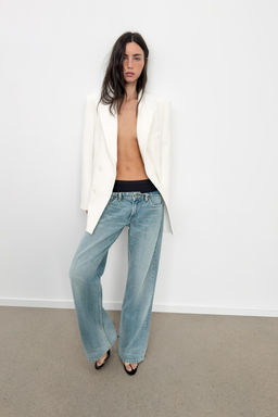 BLAZER OVERSIZE CRUZADA / Blanco roto