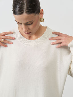 Джемпер из кашемира 1121 кремовый