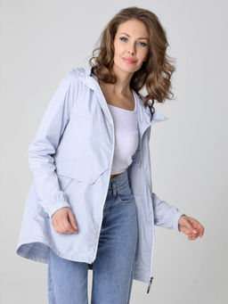 24143 Ветровка серо-голубой - Dizzyway фото 6