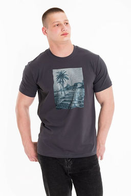 Футболка М125089Па графит - Елена фото 3