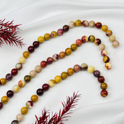 Бусины из Яшмы "Мукаит" (32 бусины) 38 см