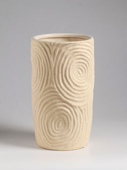 Ваза настольная керамика "Гуидо" 23х13 см, белый