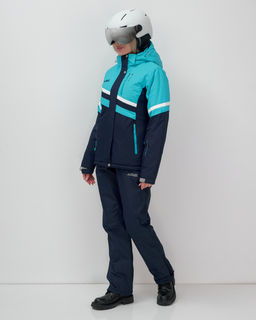 Горнолыжный костюм женский зимний бирюзового цвета 02808Br - Mtforce фото 2