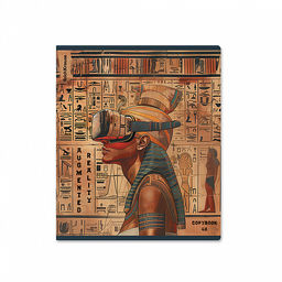 Цена за 5 шт. Тетрадь общая ученическая ErichKrause Newgypt, 48 листов, клетка, матовая ламинация+выборочный УФ-лак_MIX-PACK фото 5