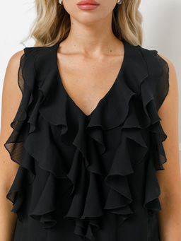 Блузка из шифона с эффектом креш