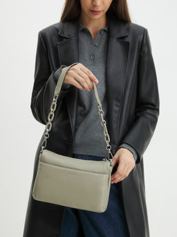 Женская сумка через плечо TENDANCE Артикул 4238569, зелено-серый