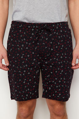 TRENDYOL MAN Gri Siyah Nak?sl? Regular Fit Couple/Cift Orme Sortlu Erkek Pijama Tak?m? TMNSS24PT00016 - Trendyolmilla фото 5