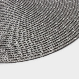 Набор салфеток сервировочных на стол Доляна «Рэй», 4 шт., d=38 см, тёмно-серый