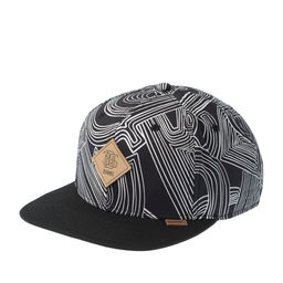 Бейсболка DJINNS арт. 6P SB MA Pattern (черный / белый)