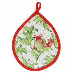 Кухонный комплект "Гранат К": прихватка 20х15,5см "Капелька" - 2шт, хлопок "Премиум" 191г/м2 - хлопок 100%, наполнитель - ватин 280гр/м2, "Домашняя мода" (Россия)