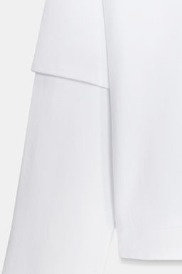 DOUBLE EFFECT LONG SLEEVE T-SHIRT - Zara фото 16