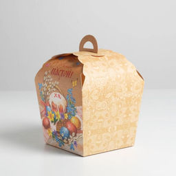 Коробка кондитерская, упаковка «С Великой Пасхой», 17×17×20 см