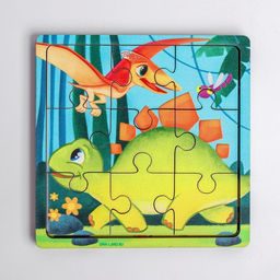 Пазл для детей Динозавры, 9 деталей - Лесная мастерская фото 13