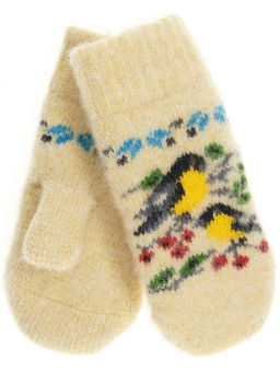 Варежки детские круговые Синички 0515-2