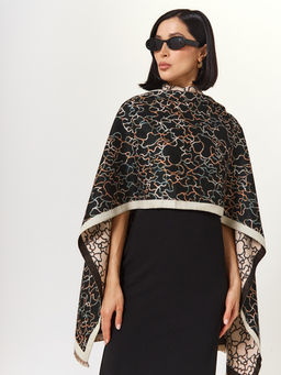 в составе ШЕРСТЬ и КАШЕМИР Большой, мягкий, теплый двусторонний палантин - Tantino фото 5