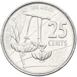 Монета 25 центов 2016 года Сейшелы