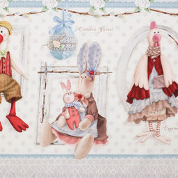 Скатерть Этель Пасхальные Тильды 147х250 см, 100% хл, саржа 190 г/м2  фото 15