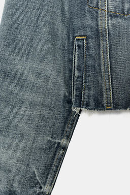 ZW COLLECTION CROPPED DENIM JACKET - Zara фото 9